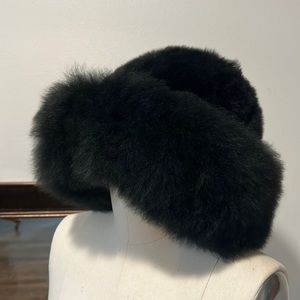 100% alpaca fur hat, OS